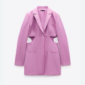 Zara lilac cut out dress